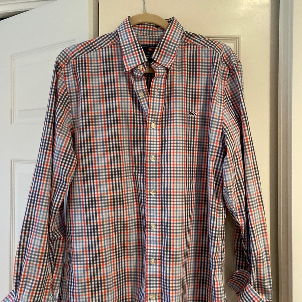 Mens Vineyard Vines plaid button down